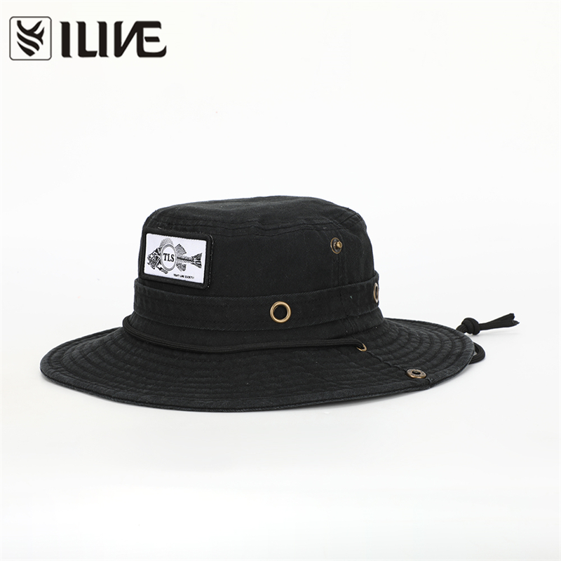 Washed Black Bucket Hat