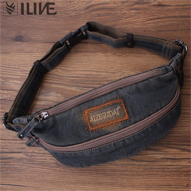  Denim Waist Bag-YLWB010